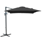 Bracken Outdoors Naples Grey 2.5m x 2.5m Square Cantilever Parasol