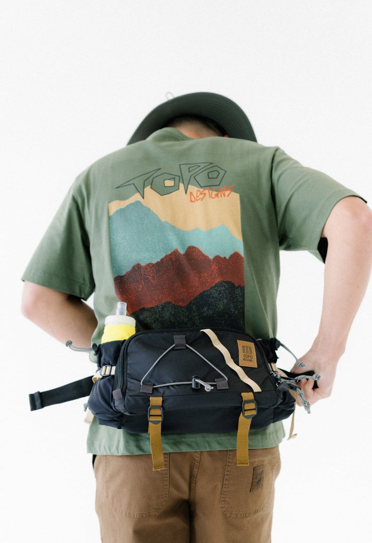 Topo Designs Mountain Hydro Hip Pack - Black / Neutral