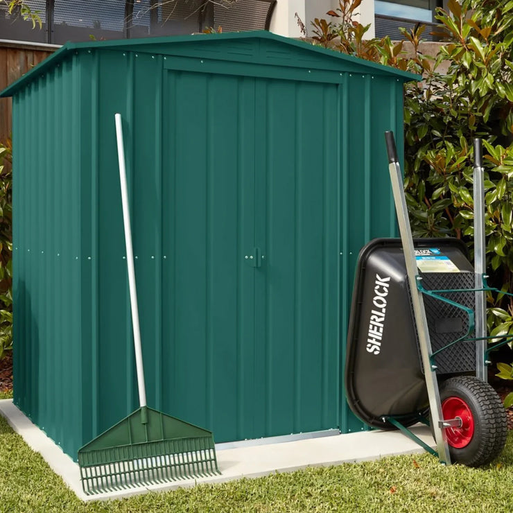 Globel Apex Metal Garden Shed (All Size Available)