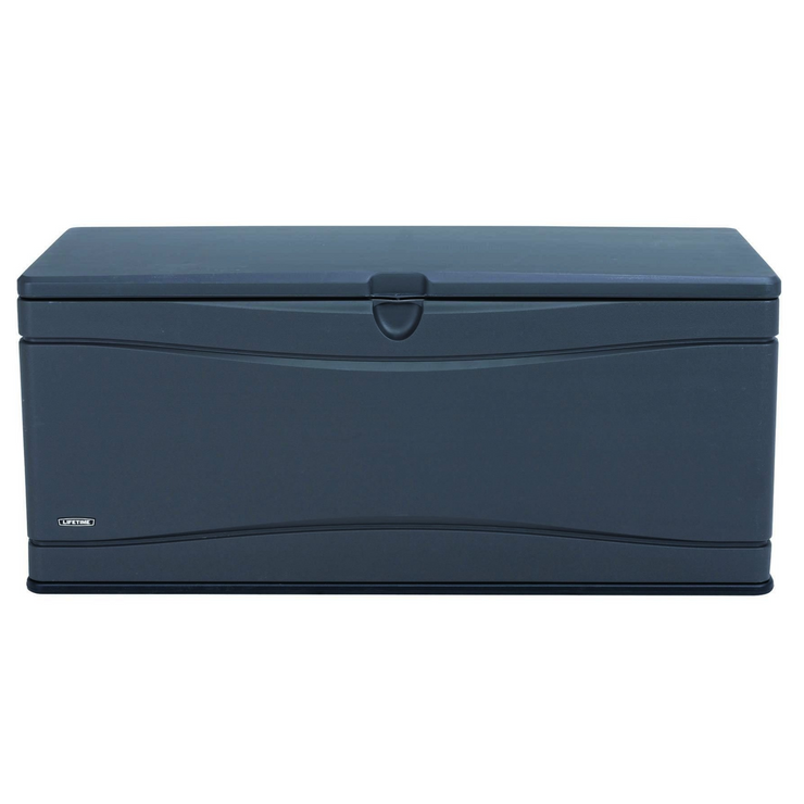 The Lifetime 500 Litre Plastic Outdoor Storage Box - Dark Grey