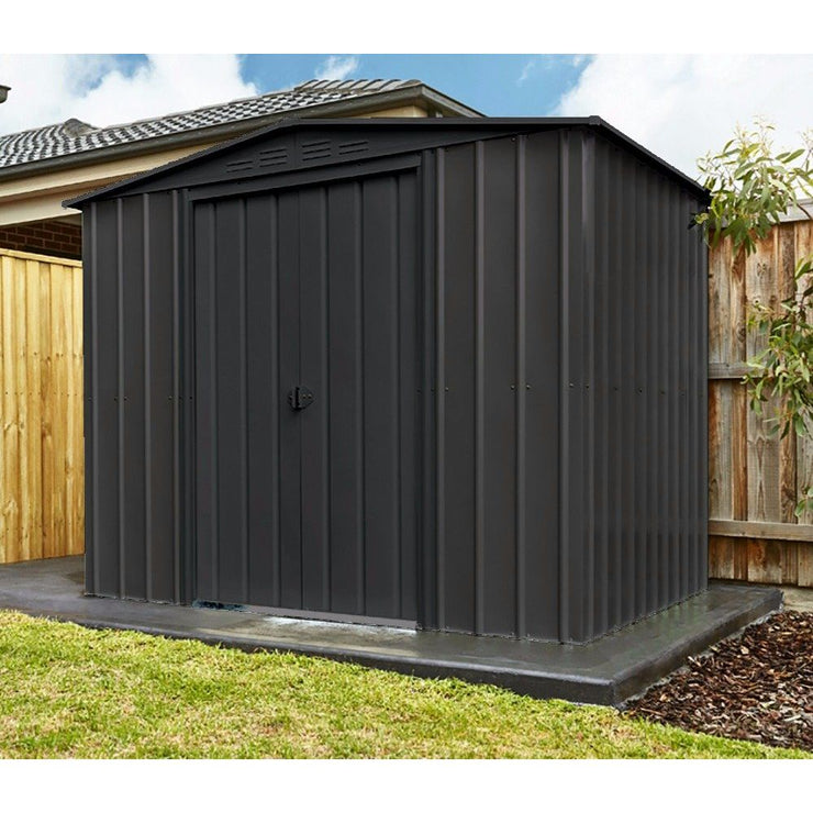 Globel Apex Metal Garden Shed (All Size Available)