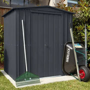 Globel Apex Metal Garden Shed (All Size Available)