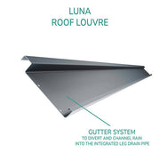 Bracken Outdoors Luna 3m x 4m Anthracite Grey Metal Rectangular Garden Pergola
