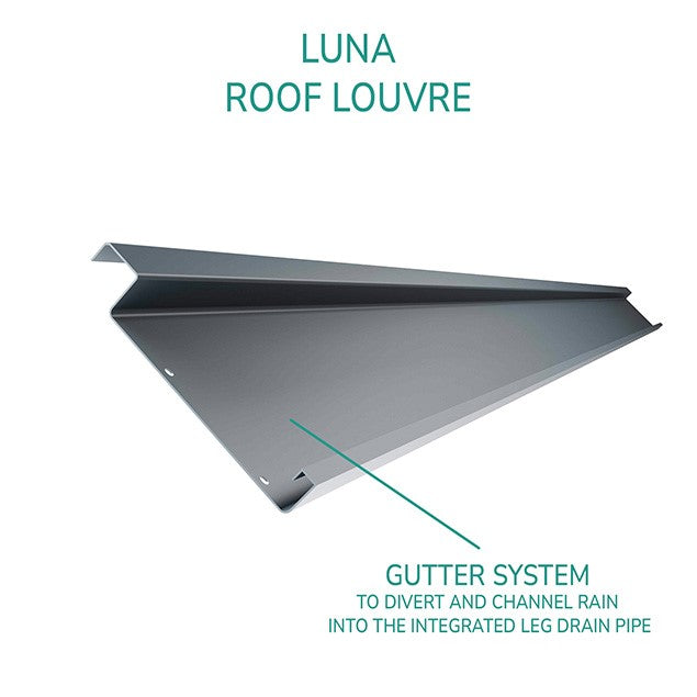 Bracken Outdoors Luna 3m x 4m Anthracite Grey Metal Rectangular Garden Pergola