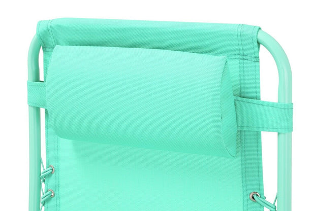 Home Zero Gravity Outdoor Chair Recliner Sun Lounger - Teal