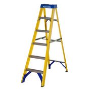Werner Fibreglass Swingback Step Ladders - (6 Sizes)